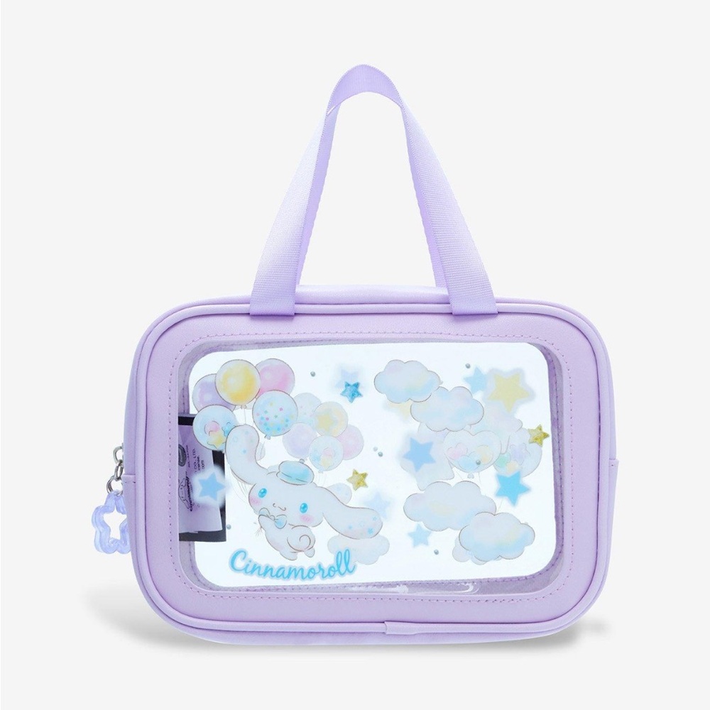 🆕 NWT Cinnamoroll Balloon Sanrio Clear Makeup Bag